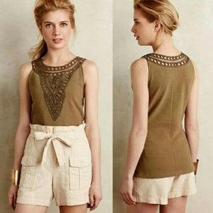 Anthropologie Postmark Aicha Ribbed Tank XSMALLP